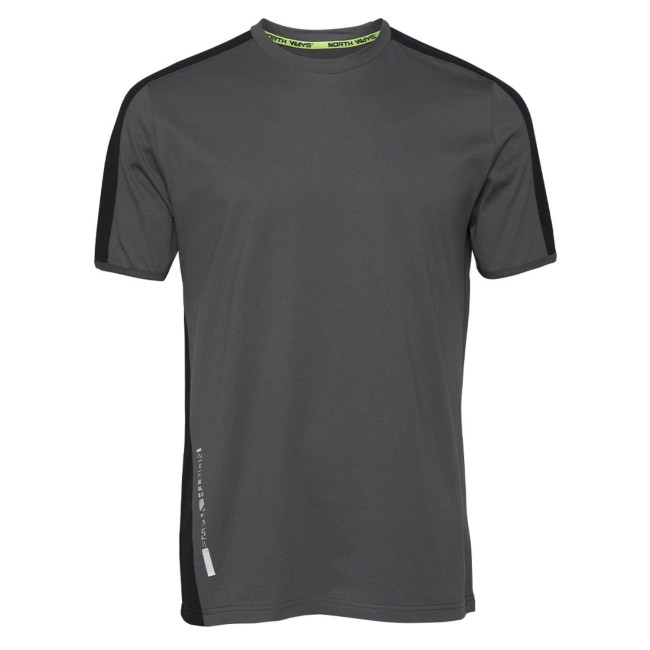 T-shirt met korte mouwen voor heren Andy grijs - North Ways