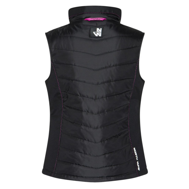 CONSTANCE - ÄRMELLOSE JACKE SCHWARZ/FUCHSIA