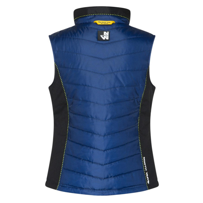 CONSTANCE - ÄRMELLOSE JACKE MARINEBLAU/ NEONGELB