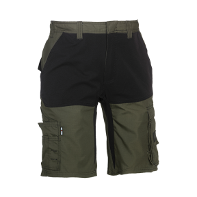 Bermuda de travail Hespar Kaki foncé et noir - Herock