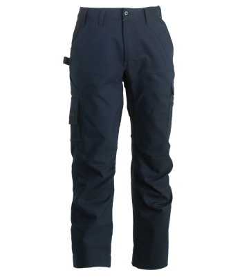 Pantalon de travail multipoches Stretch Torex Bleu marine et noir - Herock