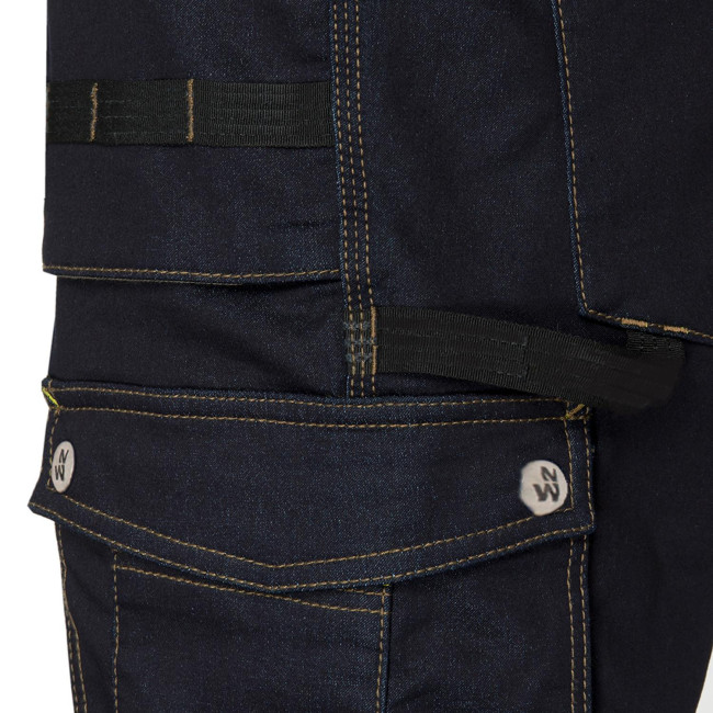 Bermuda de travail multipoches en jean Bolt - North Ways