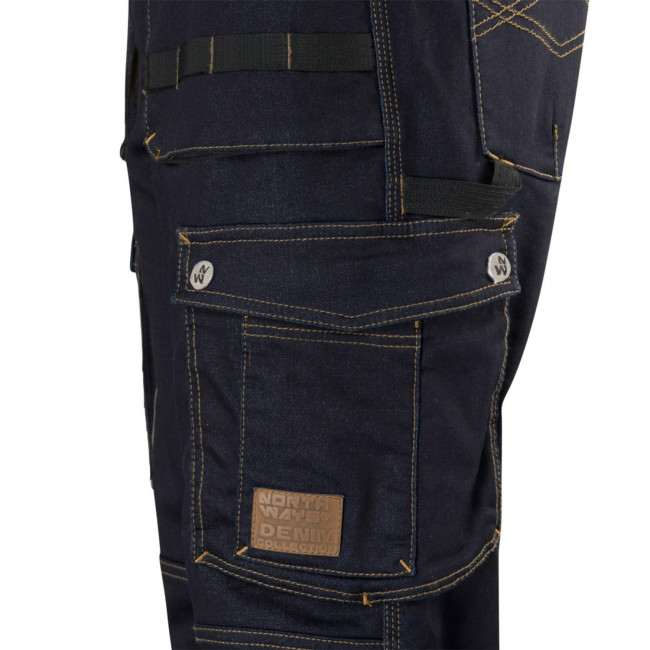 USAIN - SPODNIE WIELOKIESZENIOWE RAW JEAN