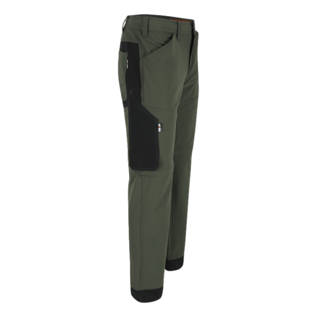 Arbeitshose Tornado Zip-off Dunkelkhaki - Herock