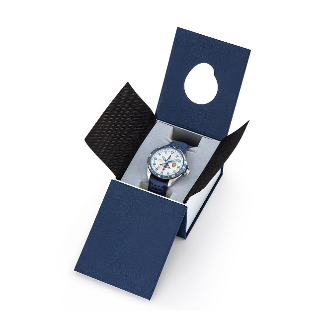 MONTRE PATROUILLE DE FRANCE ATHOS 8 cuir bleu