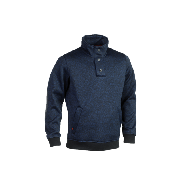 Sweatshirt Verus meliertes Marineblau gemischt - Herock
