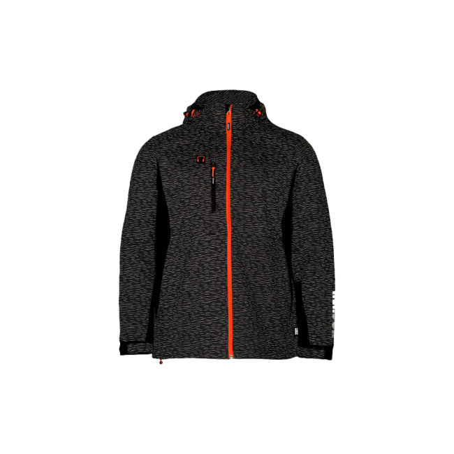 Kamizelka softshell Walder węglowa odblaskowa/czarna - Herock