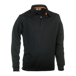 Polo de travail à manches longues Troja noir - Herock