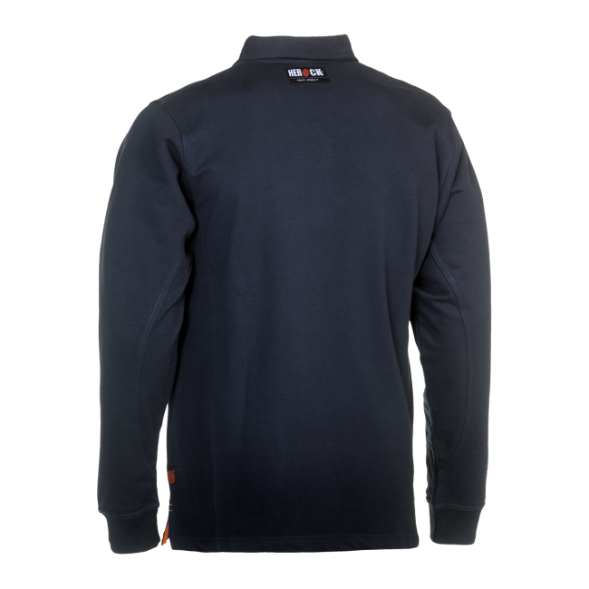 Polo de travail à manches longues Troja bleu marine - Herock