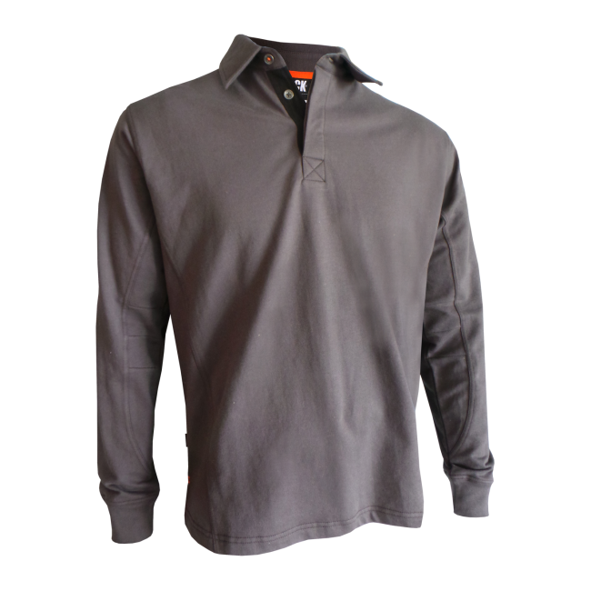 Polo de travail à manches longues Troja gris - Herock
