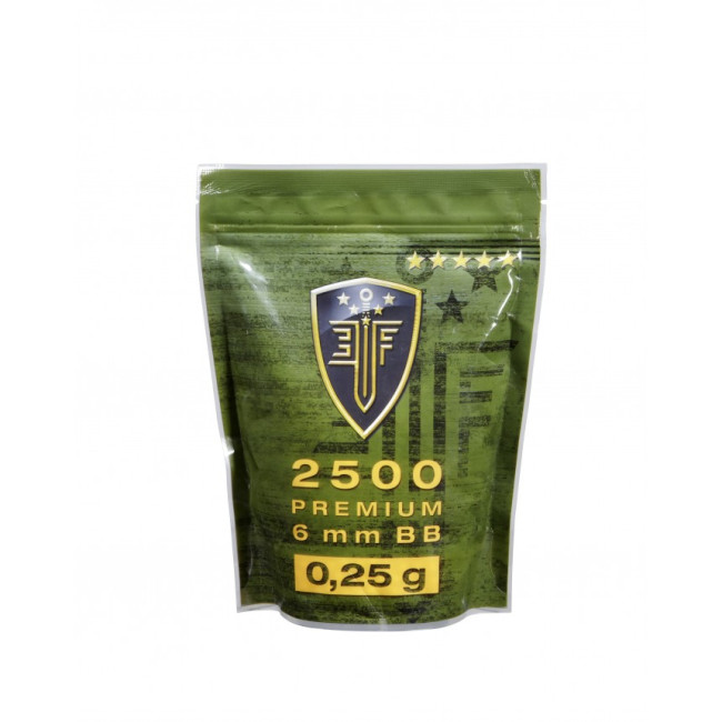 Kulki BBS 6mm ELITEFORCE białe 0.25g saszetka x2500 - Umarex