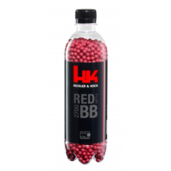 BBS kogeltjes 6mm HK rood 0.2g fles x2700 - Umarex