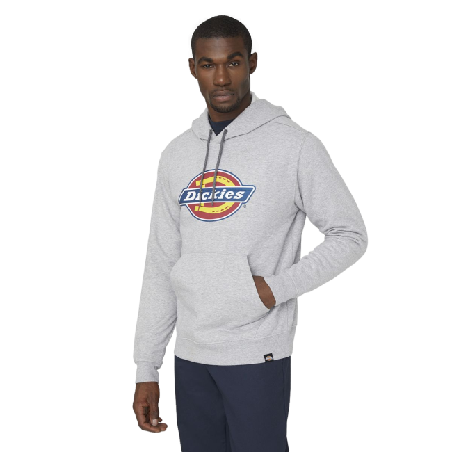 Kapuzenpullover mit Logo meliertes Grau - Dickies