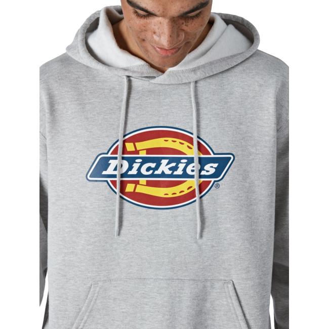 Bluza z kapturem z logo szary melanż - Dickies