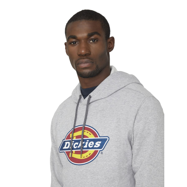 Sweat à capuche avec logo gris chiné - Dickies