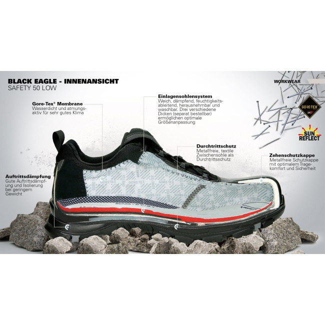 Chaussures de sécurité Black Eagle Safety 50.1 low S3 - Haix