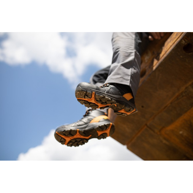 Sicherheitsschuhe Black Eagle Safety 54 mid S3 schwarz und orange - Haix