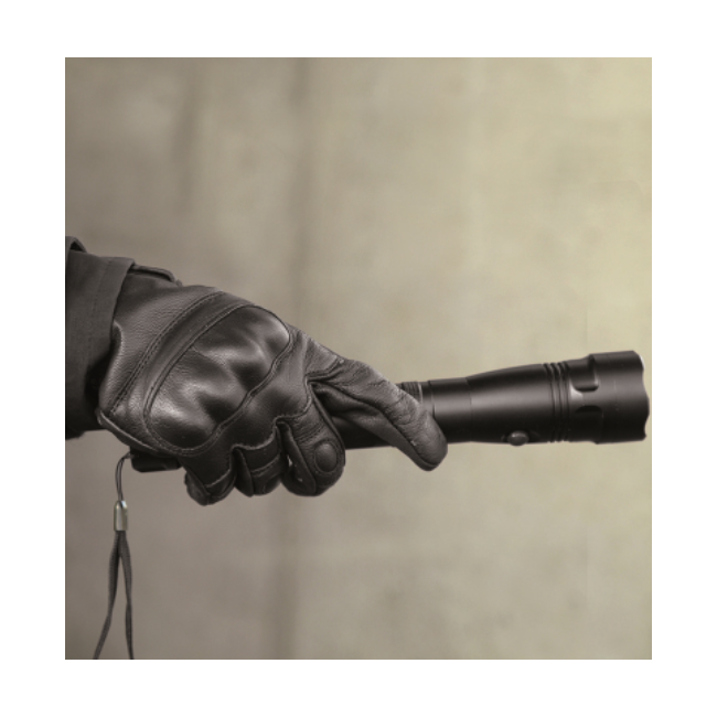 Gants tactiques en cuir noir - Miltec