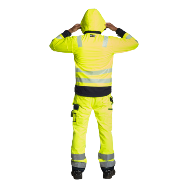 Pantalon de travail haute visibilité Olympus Jaune et bleu marine - Herock