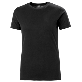Damen-Kurzarm-T-Shirt Manchester schwarz - Helly Hansen