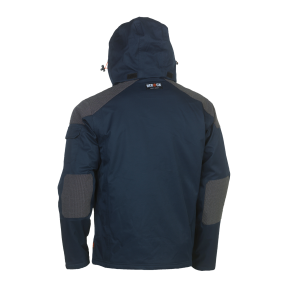 Veste de travail imperméable multipoches Persia Bleu marine et noir - Herock