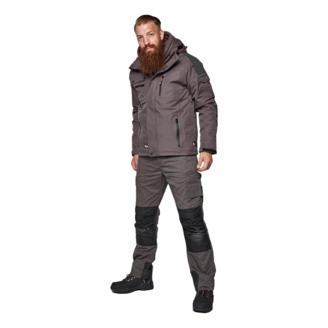 Veste de travail imperméable multipoches Persia Gris - Herock