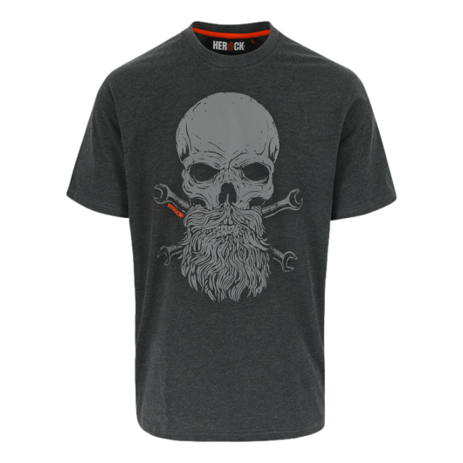 T-shirt manches courtes Maximus Gris foncé chiné - Herock