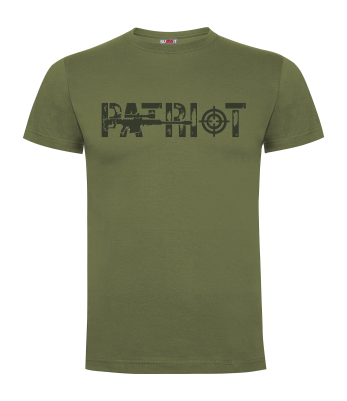 Tee-shirt Patriot Noir Vert OD- Army Design by Summit Outdoor