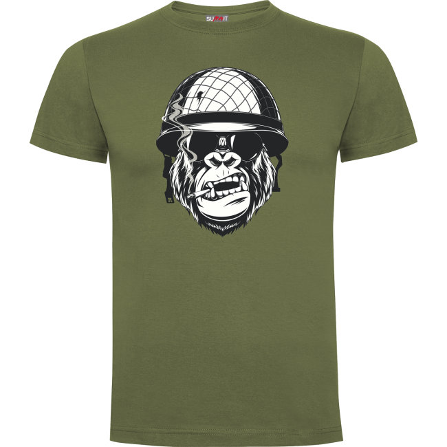 Tee-shirt Gorille Vert OD- Army Design by Summit Outdoor