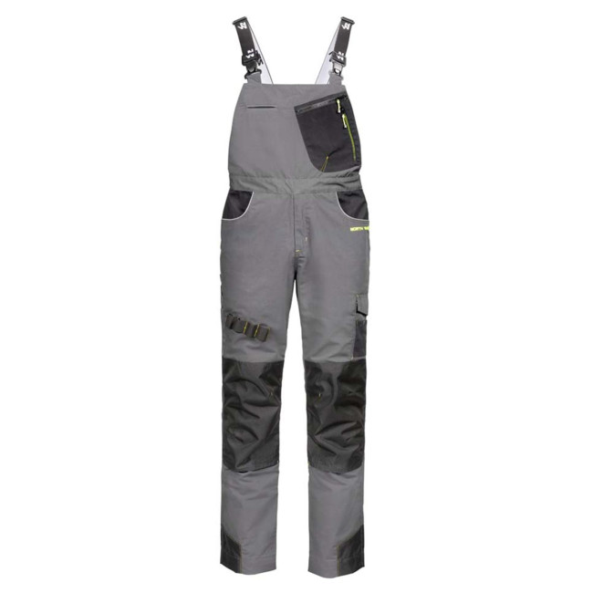 MEHRTASCHEN-ARBEITSLATZHOSE STAMPE GRAU UND SCHWARZ - North Ways