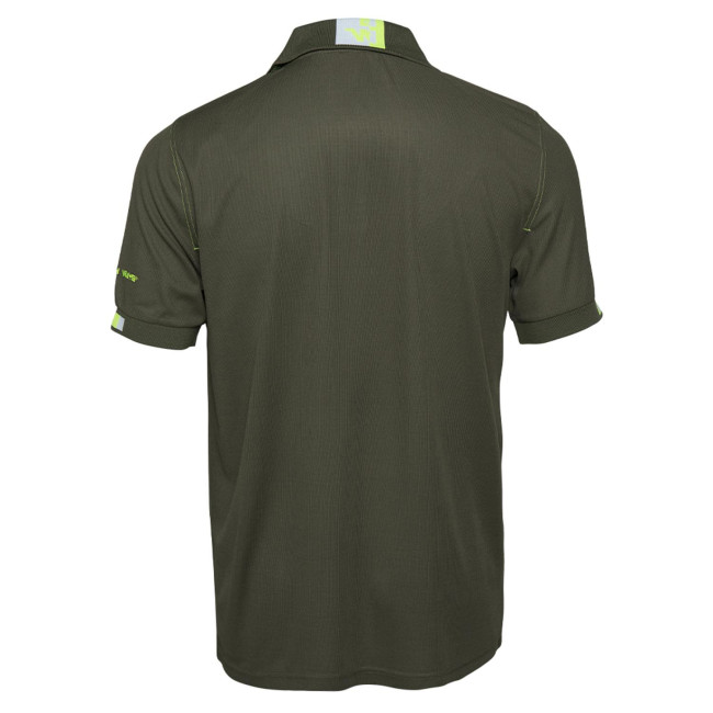Polo de travail Beven kaki/jaune fluo - North Ways