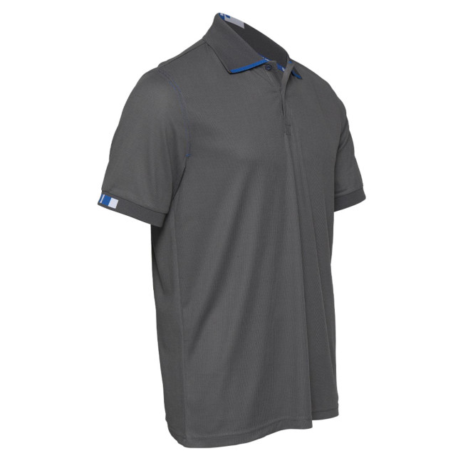 Arbeits-Poloshirt Beven grau/blau - North Ways