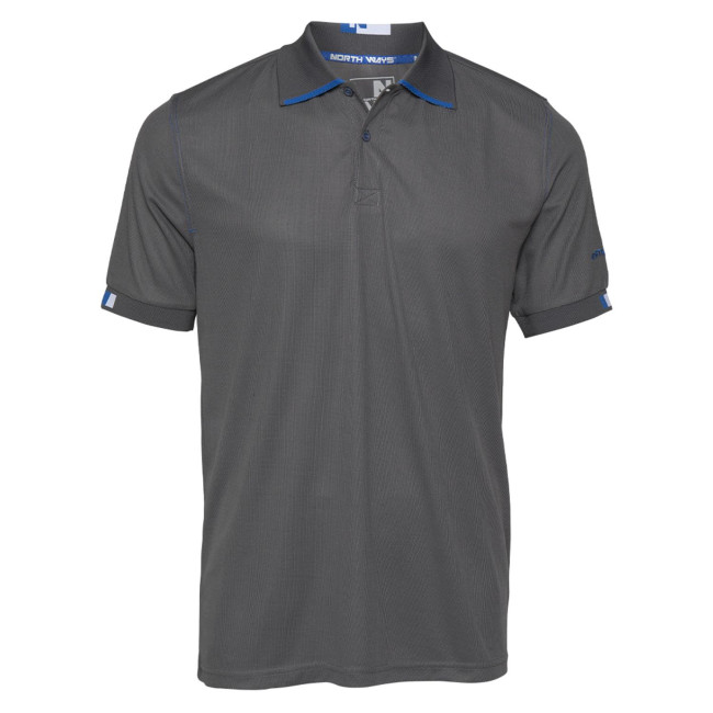 Polo de travail Beven gris/bleu - North Ways