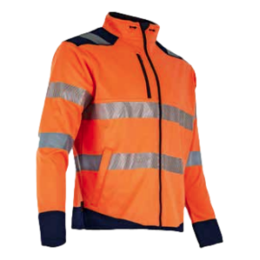 Veste polaire hv authentic led Orange fluo et marine - LMA
