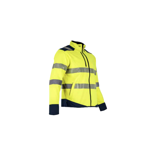 Veste polaire hv authentic flash Jaune fluo et marine - LMA