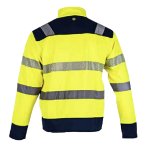 Veste polaire hv authentic flash Jaune fluo et marine - LMA