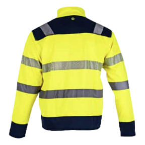 Veste polaire hv authentic flash Jaune fluo et marine - LMA