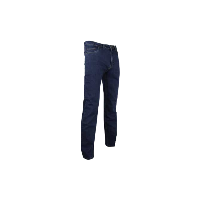 Jeansy Memphis suwak rozciągliwe 5 kieszeni Niebieski denim - LMA