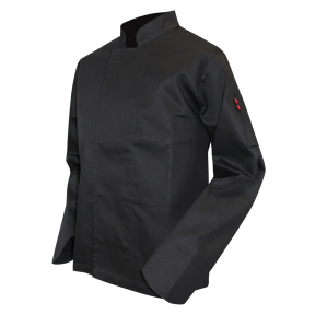 Veste de cuisine ml pressions cachées Passoire Noir - LMA