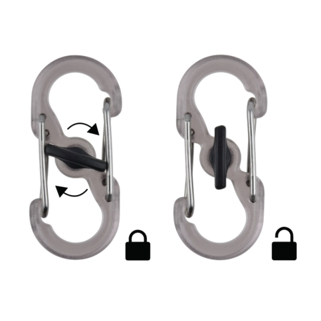 Breloczek KeyRack Locker z karabińczykiem + 6 S-biners plastik - Nite Ize