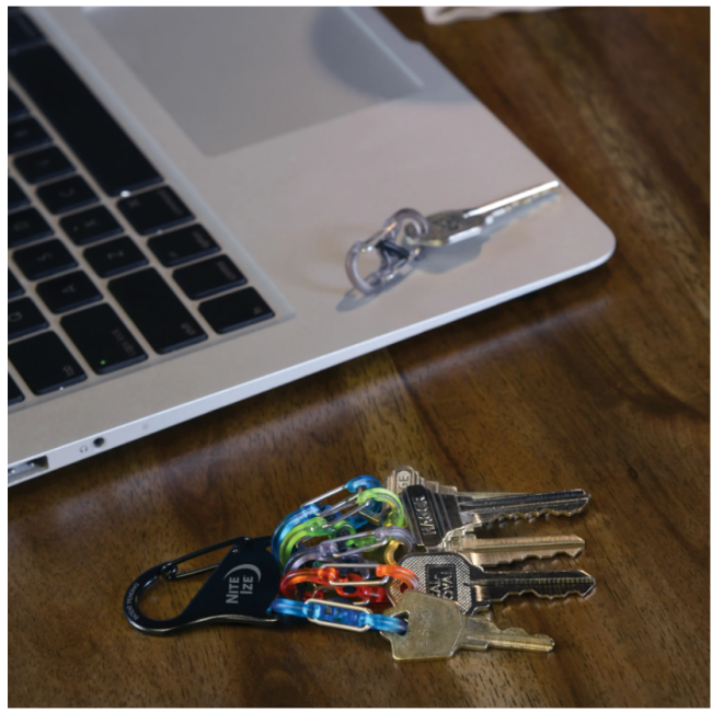 Sleutelhanger KeyRack Locker met karabijnhaak + 6 S-biners plastic - Nite Ize