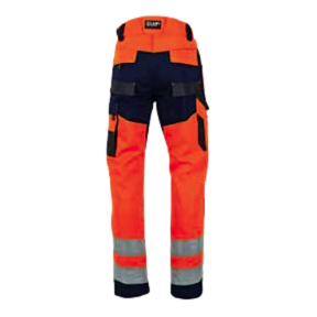 Pantalon hv Authentic Polarisation Orange fluo et marine - LMA