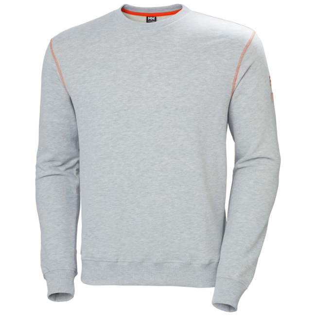 oxford sweatshirt grey melange mens - helly hansen workwear