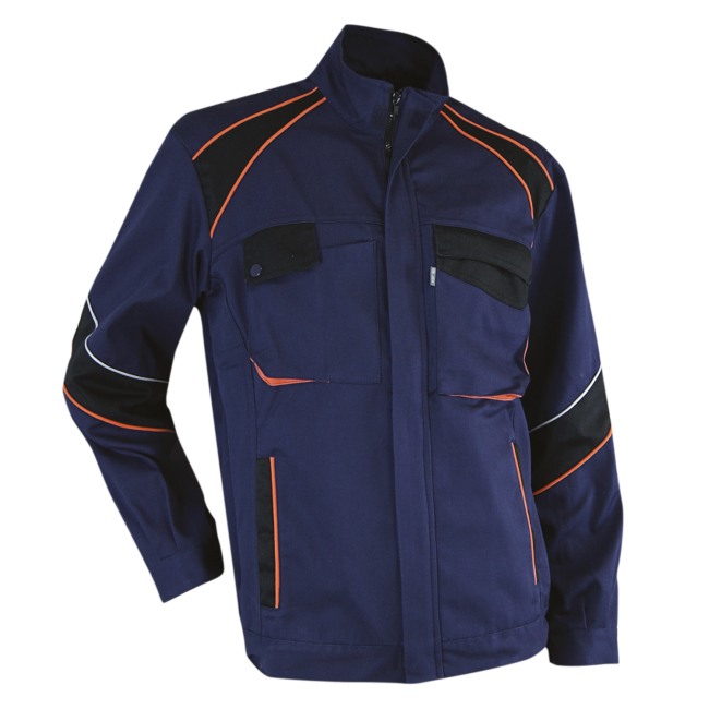 Dreifarbige Jacke Dynamics Houe Marineblau, Schwarz und Orange - LMA