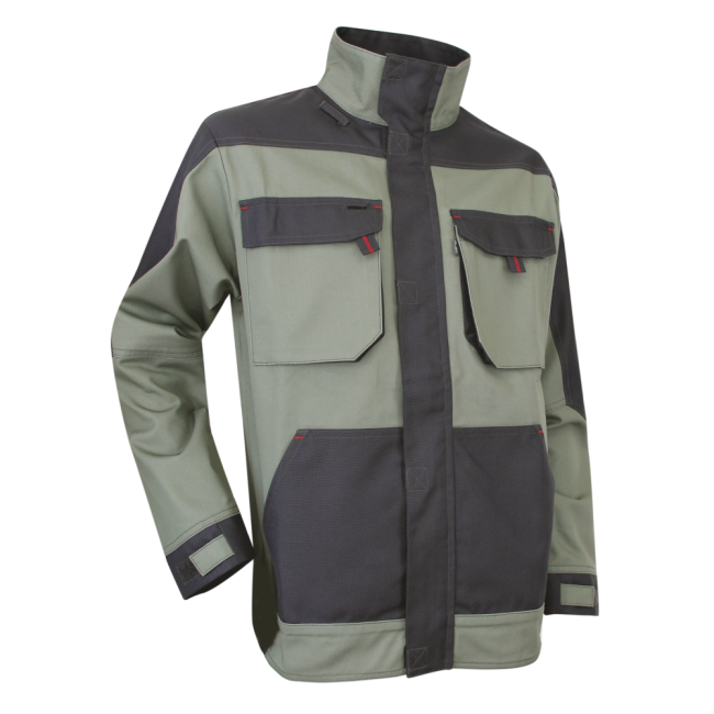 Zweifarbige Landschaftsgärtner-Jacke Pioche Khaki und Nachtgrau - LMA