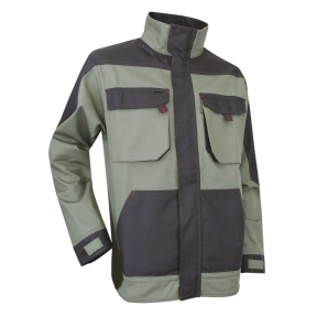 Zweifarbige Landschaftsgärtner-Jacke Pioche Khaki und Nachtgrau - LMA
