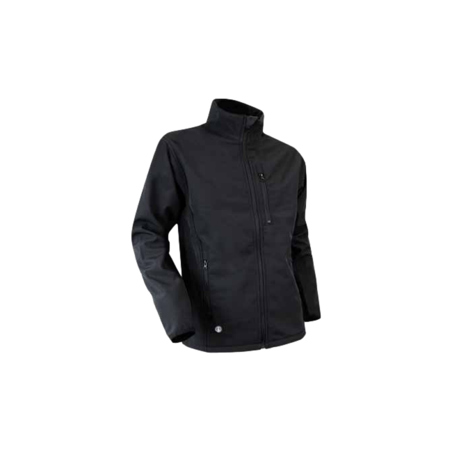 Bluza polarowa softshell na zamek Quartz Czarna - LMA