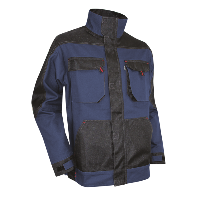 Zweifarbige Authentic-Jacke Braise dunkelblau und schwarz - LMA