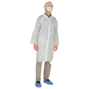 Blouse visiteur polyéth blanc (X10) - COVERGUARD