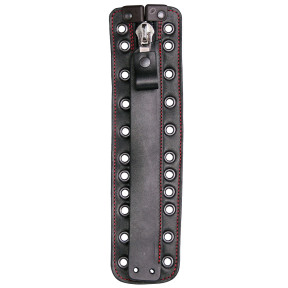 Fermeture éclair avec recouvrement en cuir pour chaussures Fire Flash noir - Haix